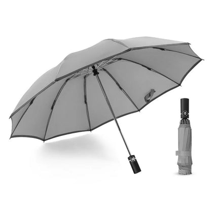 Inverted Umbrella with Reflective Safety Stripe